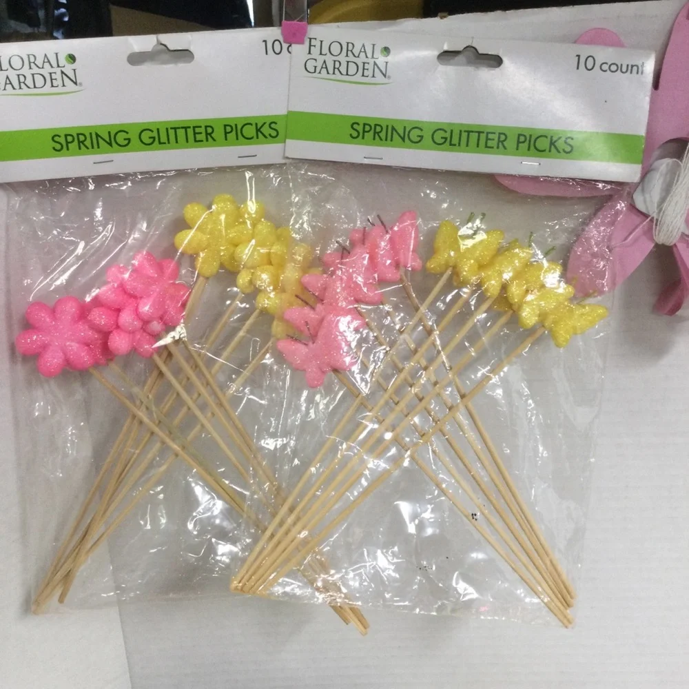 Pastel Party Decoration Set with Lanterns Banners Floral Tissue Garlands & Picks